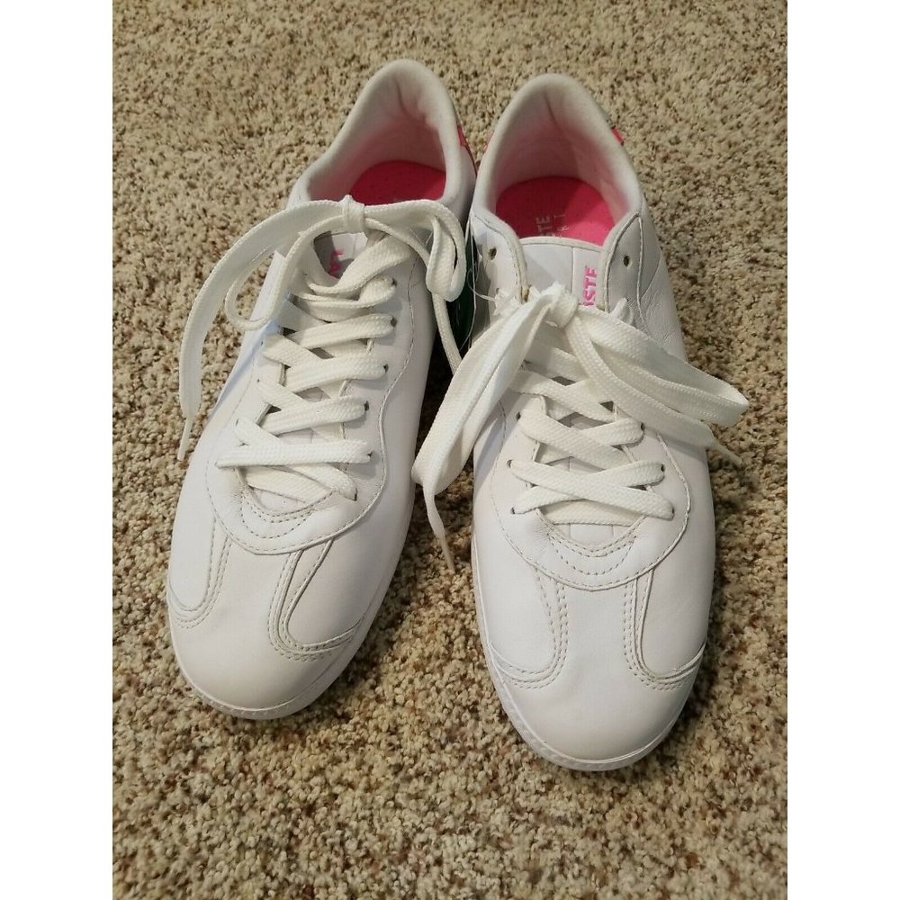 LACOSTE Women Sport Sneakers Lightweight Tennis Shoes, white, NWT, no box